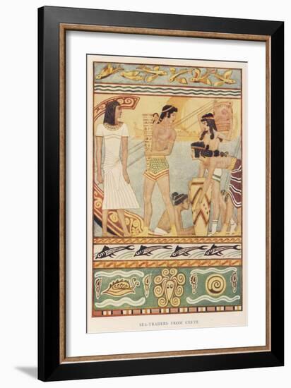 Sea Traders from Ancient Crete-null-Framed Art Print