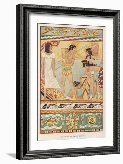 Sea Traders from Ancient Crete-null-Framed Art Print