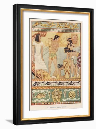 Sea Traders from Ancient Crete-null-Framed Art Print