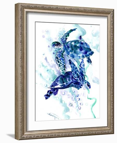 Sea Turtle 2-Suren Nersisyan-Framed Art Print