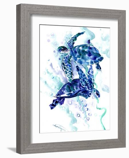 Sea Turtle 2-Suren Nersisyan-Framed Art Print