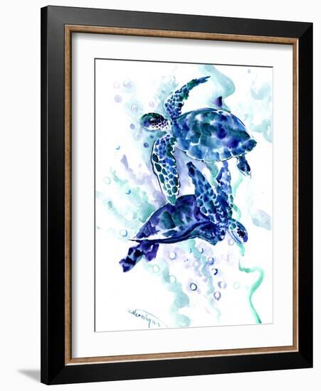 Sea Turtle 2-Suren Nersisyan-Framed Art Print