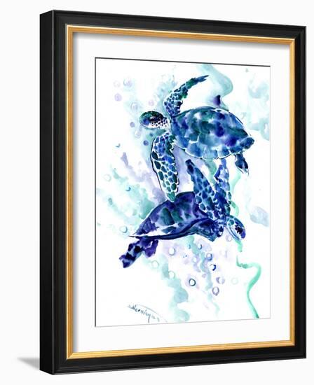 Sea Turtle 2-Suren Nersisyan-Framed Art Print