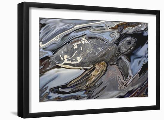 Sea Turtle At Risk-Rabi Khan-Framed Art Print