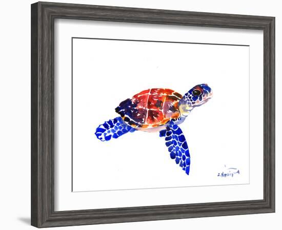 Sea Turtle Babe-Suren Nersisyan-Framed Art Print