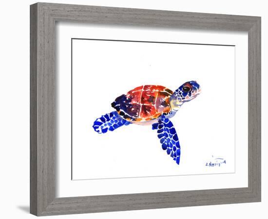 Sea Turtle Babe-Suren Nersisyan-Framed Art Print