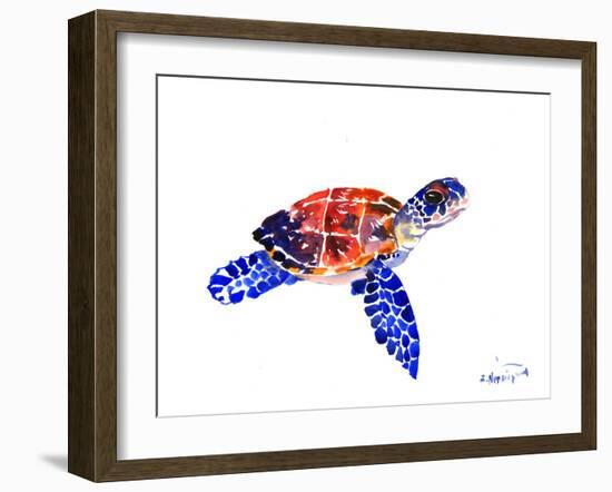 Sea Turtle Babe-Suren Nersisyan-Framed Art Print