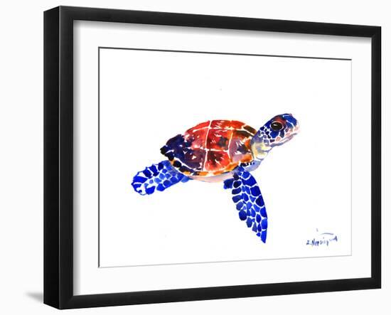 Sea Turtle Babe-Suren Nersisyan-Framed Art Print