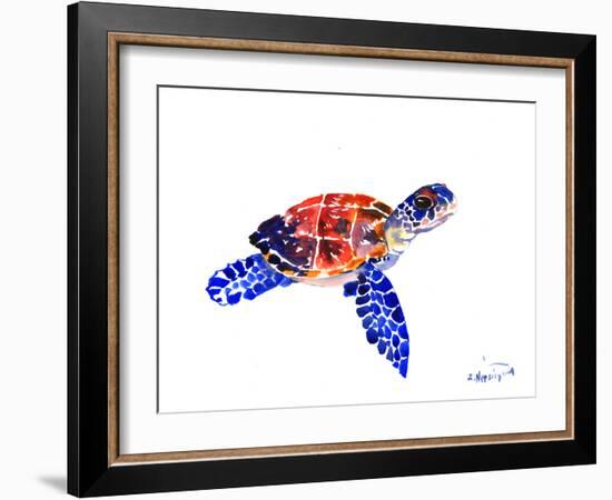 Sea Turtle Babe-Suren Nersisyan-Framed Art Print