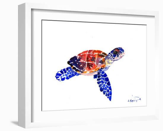 Sea Turtle Babe-Suren Nersisyan-Framed Art Print