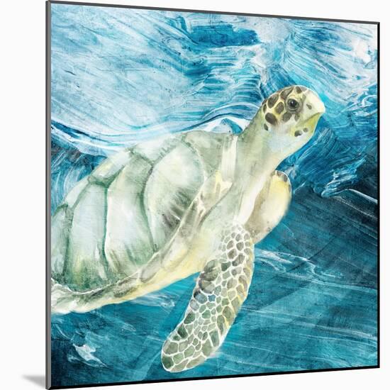 Sea Turtle Blues-Kimberly Allen-Mounted Art Print