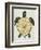 Sea Turtle in Black and Gold-Cat Coquillette-Framed Art Print