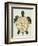 Sea Turtle in Black and Gold-Cat Coquillette-Framed Art Print