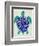 Sea Turtle in Blue and Gold-Cat Coquillette-Framed Premium Giclee Print
