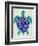 Sea Turtle in Blue and Gold-Cat Coquillette-Framed Premium Giclee Print