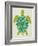 Sea Turtle in Lime-Cat Coquillette-Framed Art Print