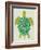 Sea Turtle in Lime-Cat Coquillette-Framed Art Print