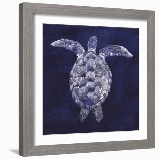 Sea Turtle Shadow I-Grace Popp-Framed Art Print