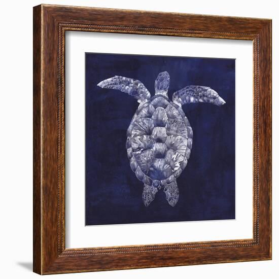 Sea Turtle Shadow I-Grace Popp-Framed Art Print