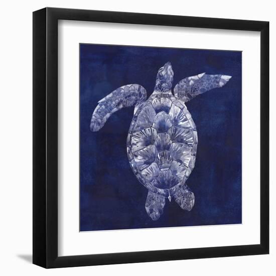 Sea Turtle Shadow II-Grace Popp-Framed Art Print