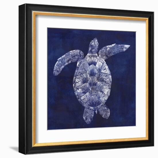 Sea Turtle Shadow II-Grace Popp-Framed Art Print