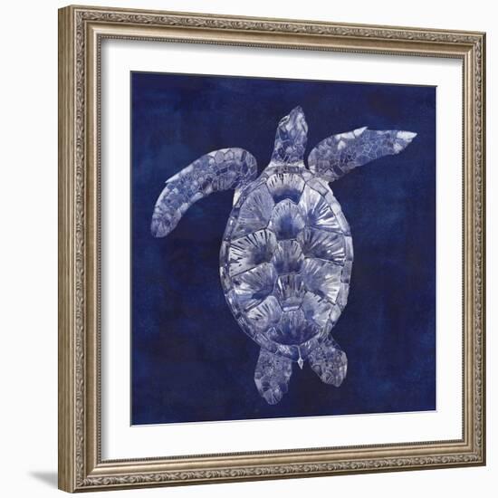 Sea Turtle Shadow II-Grace Popp-Framed Art Print