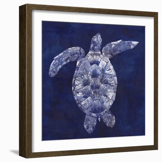 Sea Turtle Shadow II-Grace Popp-Framed Art Print