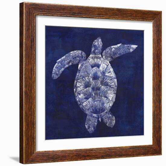 Sea Turtle Shadow II-Grace Popp-Framed Art Print