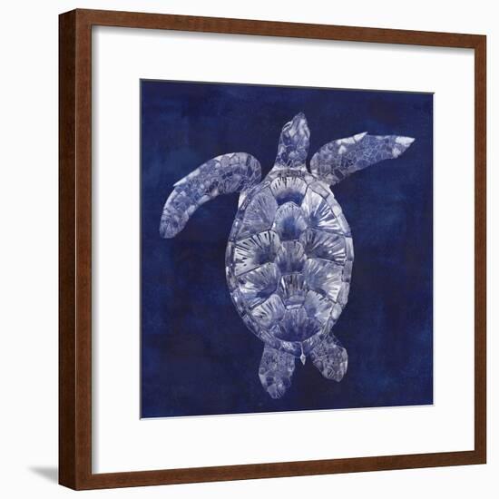 Sea Turtle Shadow II-Grace Popp-Framed Art Print