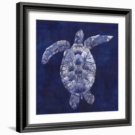 Sea Turtle Shadow II-Grace Popp-Framed Art Print