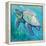 Sea Turtle Swim Light Flipped-Jeanette Vertentes-Framed Stretched Canvas