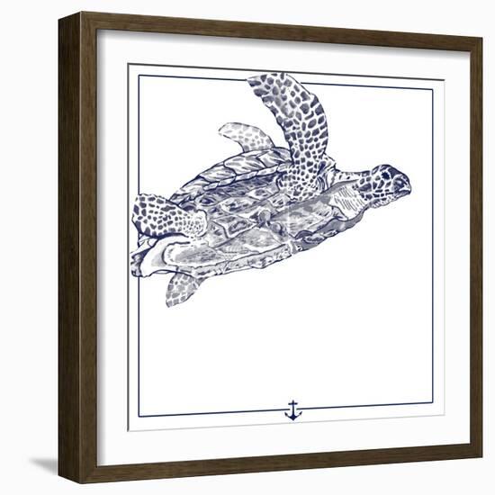 Sea Turtle-The Saturday Evening Post-Framed Giclee Print