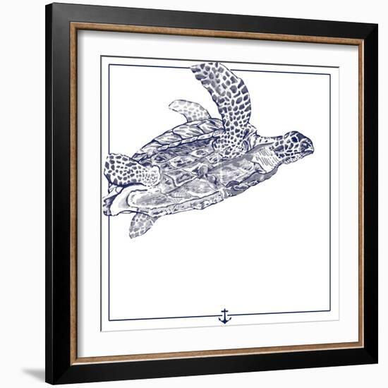 Sea Turtle-The Saturday Evening Post-Framed Giclee Print