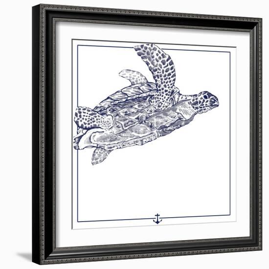 Sea Turtle-The Saturday Evening Post-Framed Giclee Print