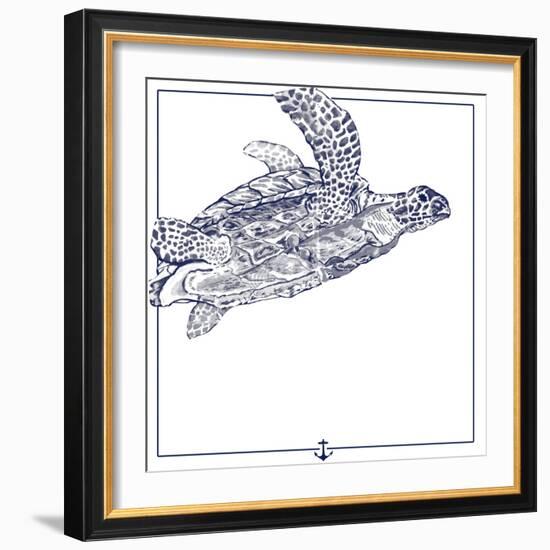 Sea Turtle-The Saturday Evening Post-Framed Giclee Print