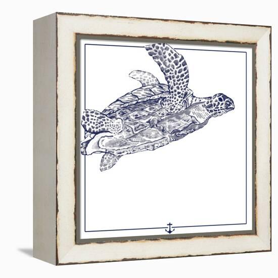 Sea Turtle-The Saturday Evening Post-Framed Premier Image Canvas