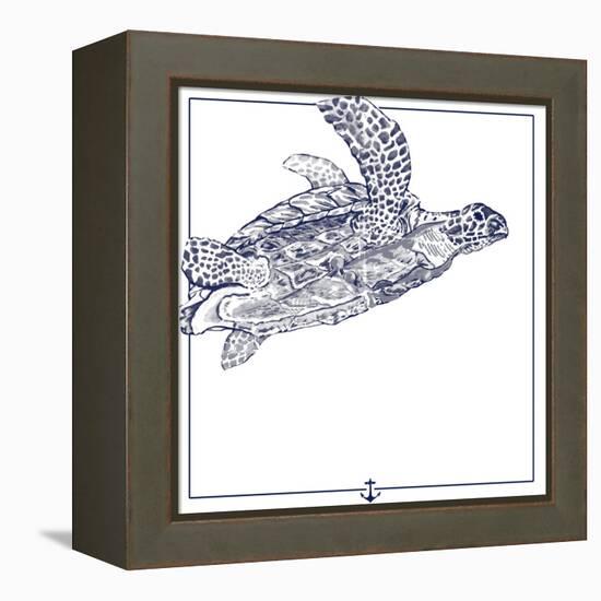 Sea Turtle-The Saturday Evening Post-Framed Premier Image Canvas