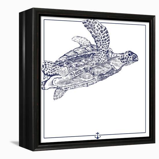 Sea Turtle-The Saturday Evening Post-Framed Premier Image Canvas