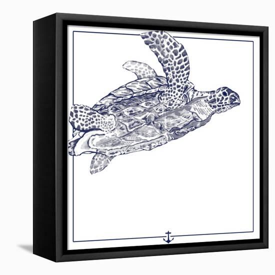Sea Turtle-The Saturday Evening Post-Framed Premier Image Canvas