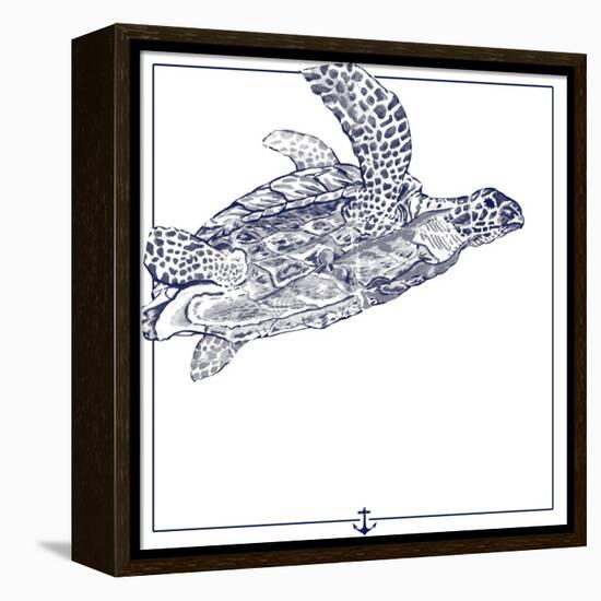 Sea Turtle-The Saturday Evening Post-Framed Premier Image Canvas