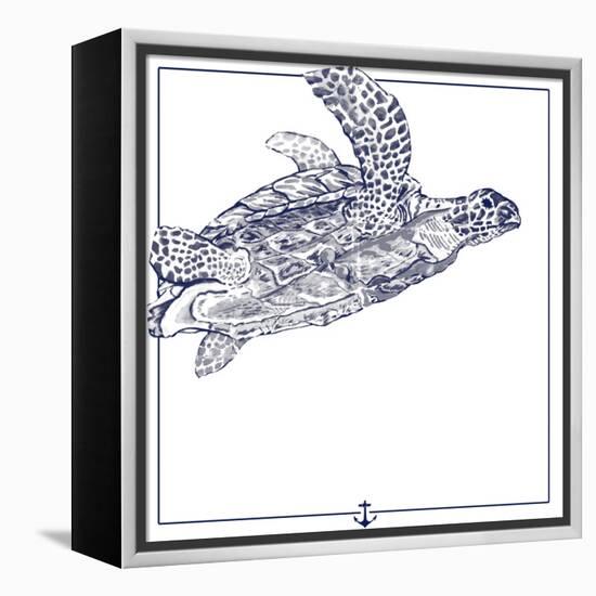 Sea Turtle-The Saturday Evening Post-Framed Premier Image Canvas