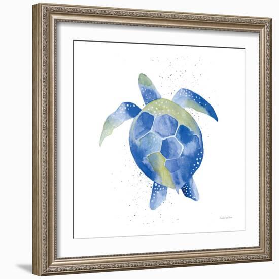 Sea Turtle-Mercedes Lopez Charro-Framed Art Print