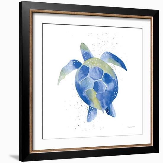 Sea Turtle-Mercedes Lopez Charro-Framed Art Print