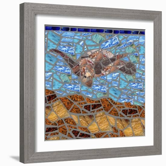 Sea Turtle-Jonathan Mandell-Framed Giclee Print