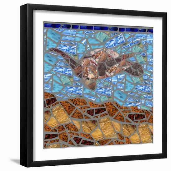 Sea Turtle-Jonathan Mandell-Framed Giclee Print