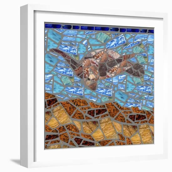 Sea Turtle-Jonathan Mandell-Framed Giclee Print