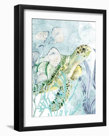 Sea Turtle-Kimberly Allen-Framed Art Print