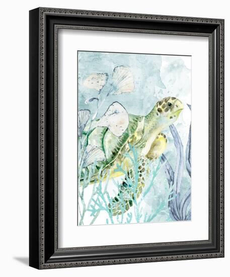 Sea Turtle-Kimberly Allen-Framed Premium Giclee Print