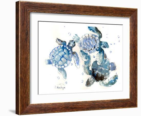Sea Turtles-Suren Nersisyan-Framed Art Print
