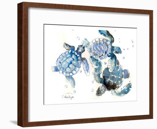 Sea Turtles-Suren Nersisyan-Framed Art Print